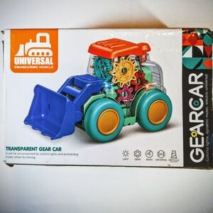 Universal Transparent Gear Car Toy - Blue/Orange/Green